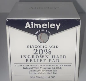 Aimeley - almohadillas de alivio para el cabello encarnado de ácido glicólico - 4 oz con vencimiento 09/2025 - Imagen 1 de 5