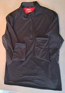 Layer 8 Performance Qwick-Dry 1/4 Zip Activewear Jacket Womens Large Black Red - Picture 1 of 6
