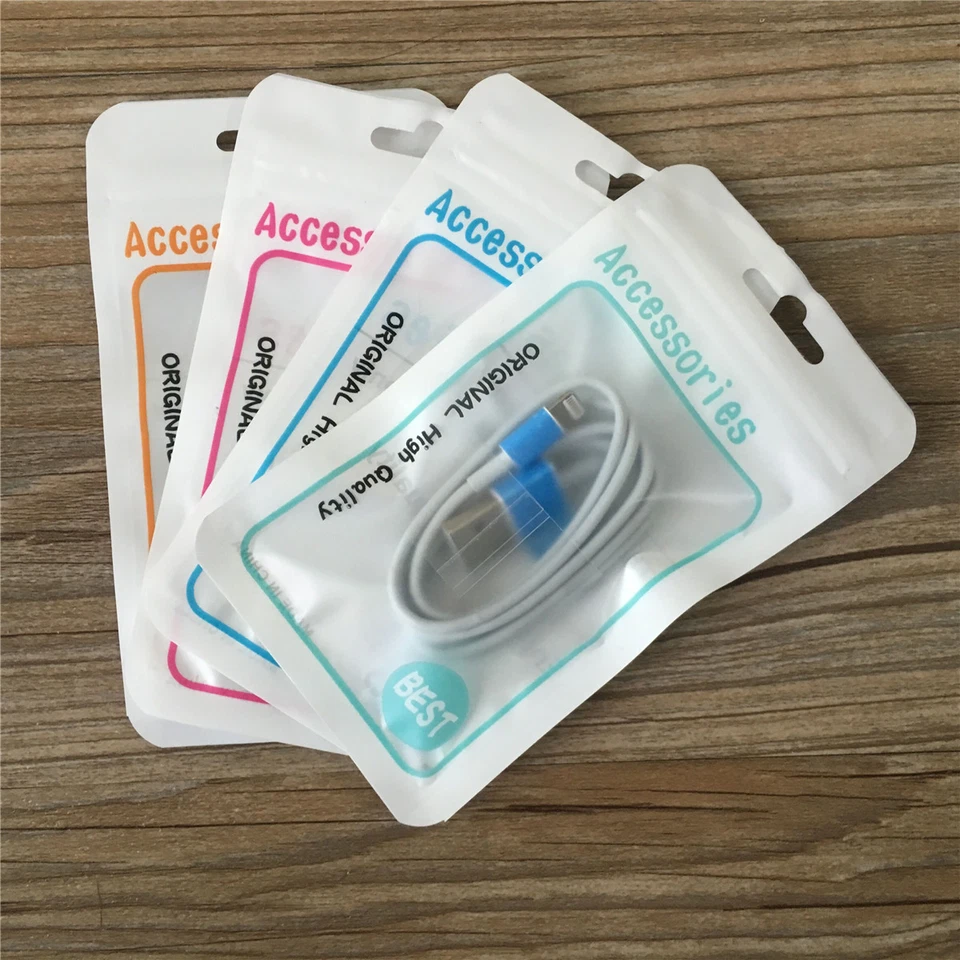 Plastic Hang Hole Bag Matte Self Seal Bag Retail Packaging Pouch For Accessories - Image 1 of 1