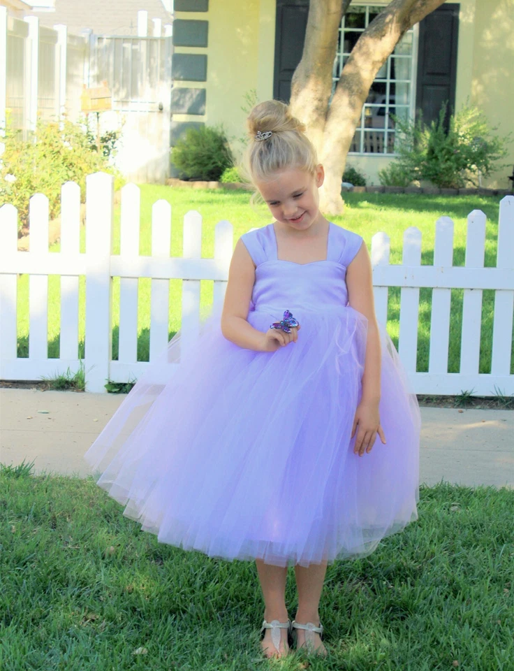 Satin Tutu Flower Girl Dresses Baptism Dresses Wedding Dress Graduation Dresses - Image 1 of 1