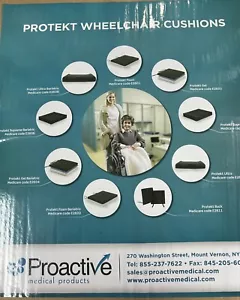 Proactive Medical Protekt Foam 16x16x3 3 Zoll Rollstuhlkissen - Bild 1 von 3