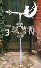 Large Antique Weathervane With Owl & Man In The Moon Ornament, 172 Cm High.