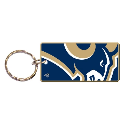 LOS ANGELES RAMS MEGA RECTANGLE ACRYLIC KEY RING NEW WINCRAFT 🏈 Cover