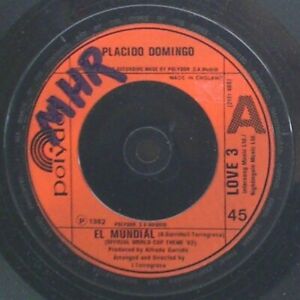 Placido Domingo - El Mundial (7", Single)