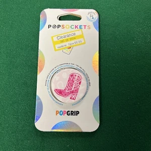PopSockets PopGrip Swap Top Phone Grip Stand Let’s Go Girls Barbie Pink Boot - Picture 1 of 2
