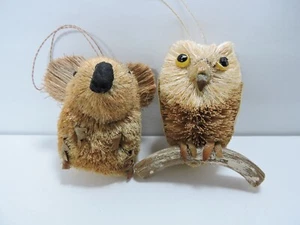 Ornamenti Gufo e Orso Koala realizzati con materiali organici - Foto 1 di 7