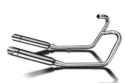 Silenciadores completos de escape Triumph Bonneville Bobber 16" punta de corte de acero inoxidable Foto 1 de 3