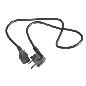 Netzkabel/Stromkabel Schutzkontaktstecker gew. auf gerade Kaltgerätebuchse. 90cm - Bild 1 von 2