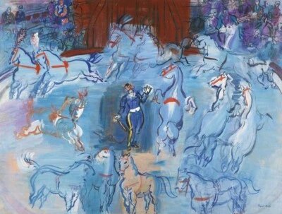 Circus Horses Art Print – Raoul Dufy – 1925 Equestrian Performance in Motion - Image 1 of 2