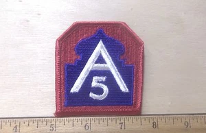 US Army - 5th Army Embroidered Patch - Picture 1 of 4