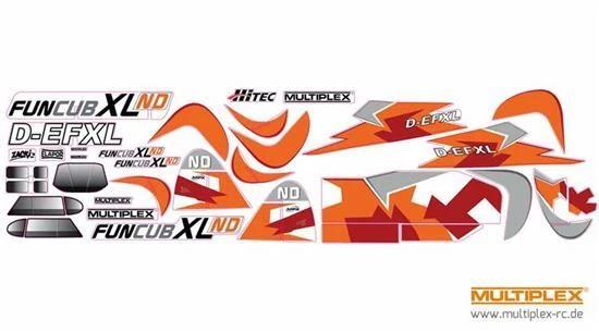 Multiplex Dekorbogen FunCub XL ND / 1-02053 - Bild 1 von 1