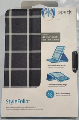 Speck Products StyleFolio Case & Stand for iPad Mini Mini 2 Mini 3 Black/White - Image 1 of 4
