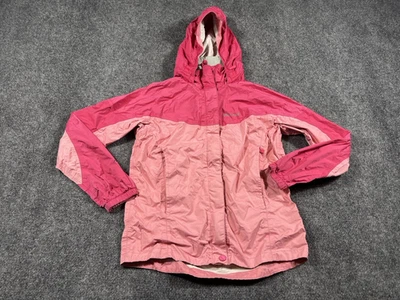 Chaqueta cortavientos Marmot para niñas talla grande con capucha y manga larga con cremallera rosa Foto 1 de 4