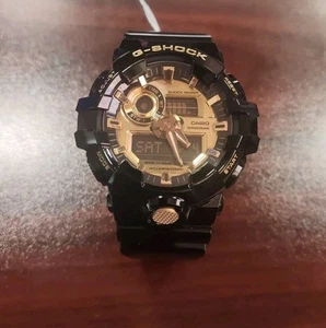 CASIO G-SHOCK GA-710GB-1AJF analogico e digitale quarzo resistente agli urti oro nero - Foto 1 di 4