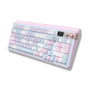 H98 Gaming Keyboard, 98% Hot Swappable Gasket Structure 3-Mode Mechanical Key... - Afbeelding 1 van 9