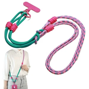 Long Phone Strap Lanyard With Patch Neck Ropes New Woven Lanyard - Photo 1 sur 19