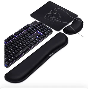 Pack de 9 Alfombrillas de Ratón, Protector de Muñeca y Teclado - Nuevas - Imagen 1 de 3