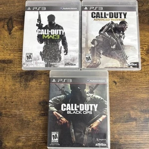 Call of Duty Modern Warfare 3 Black Ops Advanced Warfare Playstation 3 COD LOT - Picture 1 of 3