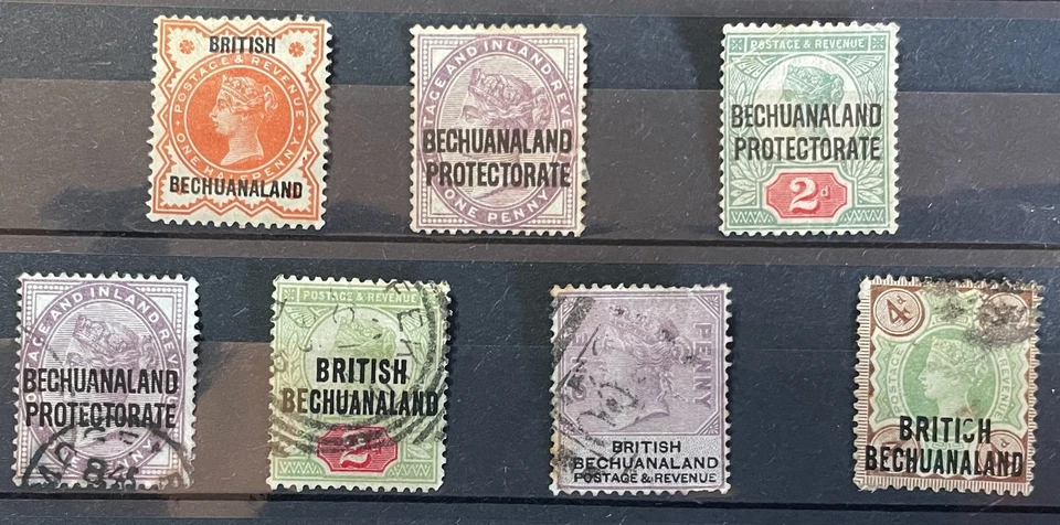 BECHUANALAND Victoria selection, all different mint and used - Image 1 of 1