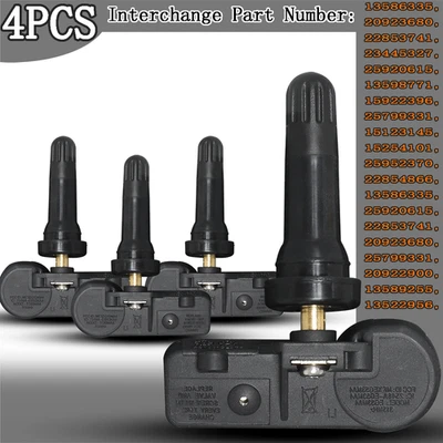 For GMC Sierra 3500 HD 2010-2016 4×TPMS Sensors - Direct Fit OEM Replacement - Image 1 of 4