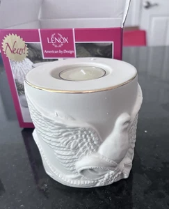 Weihnachten Lenox - Strahlendes Licht - 3,25" Taube Kerze Windlicht Biskuitporzellan Neu im Karton - Bild 1 von 7