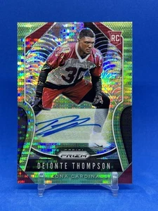 2019 Deionte Thompson Panini Prizm Neon Pulsar RC Autografo Rookie Auto #390 - Foto 1 di 2