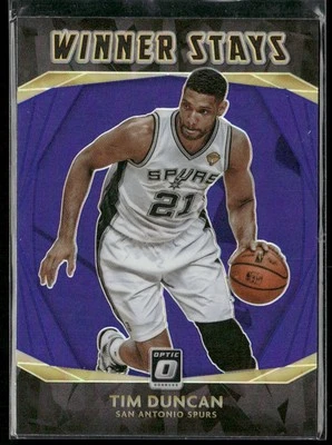 2020-21 Donruss Optic Winner Stays Purple Tim Duncan #15 San Antonio Spurs - Image 1 of 2