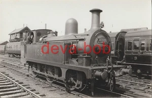 Railway Photo LMS 2F 1554 Stoke on Trent 1930 North Staffs Class 3 0-6-0T Loco - Picture 1 of 1