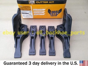 JCB BACKHOE GENUINE JCB BUCKET TOOTH & CUTTER KIT (PART# 531/03205 531/03208 -9) - Picture 1 of 5