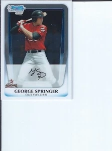 George Springer 2011 Bowman Chrome Draft Prospect ( x 3 ) - Picture 1 of 1