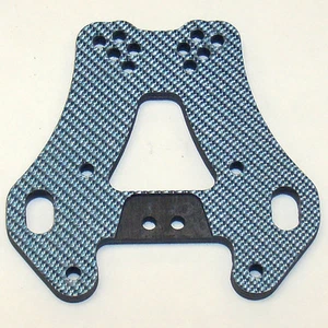 XTREME RACING TEAM ASOCIADO RC8 AZUL FIBRA DE CARBONO TORRE DE CHOQUE FRONTAL XTR10914B - Imagen 1 de 1