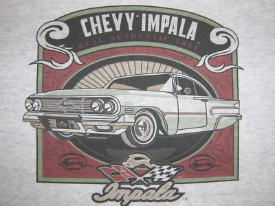 CHEVY IMPALA T-SHIRT ~1960 GM CLASSIC ~ M-L-XL-XXL - Image 1 of 2