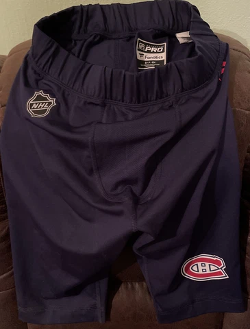 Fanatics Montreal Canadien Athletic Compression Shorts Blue Men S Blue Pro NWOT Cover