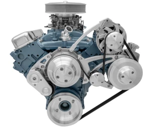 Pontiac Serpentine Pulley Conversion kit Alt & PS 350 400 428 455 TENSIONER - Picture 1 of 6