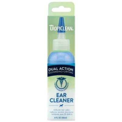 Pet Ear Care Tropiclean Dual Action Ear Cleaner Cleansing & Drying For Pet 118ml - Image 1 of 4