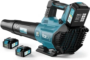 Cordless Leaf Blower - 580CFM/160MPH with 2 X 4.0Ah Battery & Charger - Picture 1 of 12