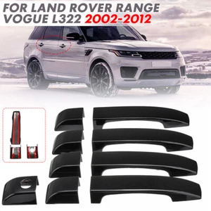 Für Land Rover Range Rover L322 2002–2012 Glanz Schwarz Türgriffblenden 9pcs/set - Picture 1 of 7