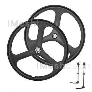 MTB Bike Magnesium Wheels 3-Spoke Set Rim Wheelset 7/8/9/10 Gears Fit 26" Tire - Picture 1 of 13