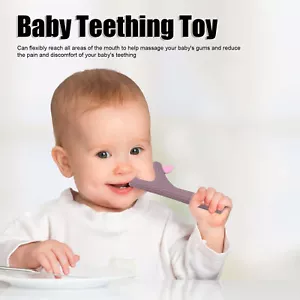 4Pcs Baby Teething Toy Hollow Tube Food Grade Silicone Teether Chew Straw Stick - Picture 1 of 12