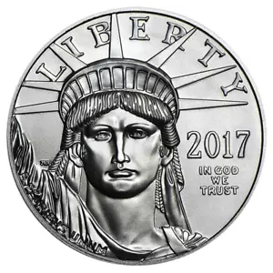 2017 $100 American Platinum Eagle 1 oz Brilliant Uncirculated - Picture 1 of 2