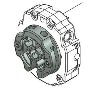 UNIVERSAL ADAPTER KOPF FÜR HALTERUNGEN TM2 45 FAAC A4506_0585S AUTOMATION - Bild 1 von 1