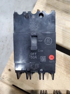 GE TEY350 3pole 50amp 480v circuit breaker type TEY New! - Picture 1 of 3