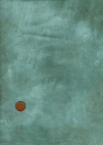 100% Cotton Fabric Random Hand Dyed Sea Green Patchwork Landscape - Picture 1 of 1