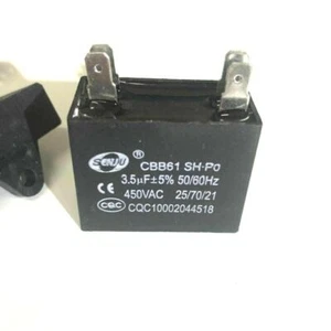 CBB61 450V 1,5/2/2.5/3/4.5/5/6/7/8/10/12 UF Klimaanlage Lüfter Motor Kondensator - Bild 1 von 3