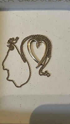 Shawn Leane  rose gold Hanging Heart  pendant necklace - Image 1 of 4