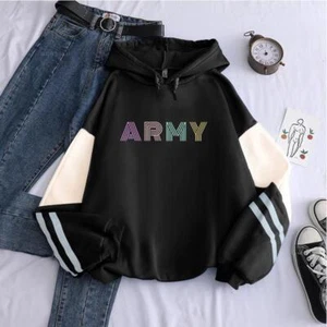 Kpop Army Hoodies Women Street Fashion Popular Soft Fleece Sweatshirts Clothing - Picture 1 of 27