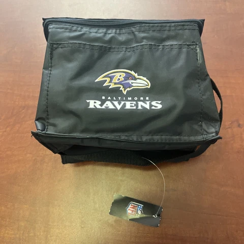 Baltimore Ravens 6 Pack Cooler Insulated Lunch Bag Box New With Tags Fast Ship Cover