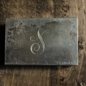 GORMAN STERLING SILVER MATCHBOX HOLDER MONOGRAMMED - Picture 1 of 6