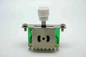 WHITE BARREL 5 WAY SWITCH PICKUP SELECTOR FOR FENDER TELECASTER TELE - Picture 1 of 1