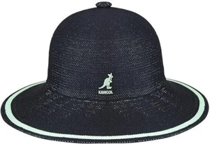 Kangol Womens Tropic Wide Brim Stripe Casual Lightweight Bucket Hat - Black - L - Picture 1 of 7